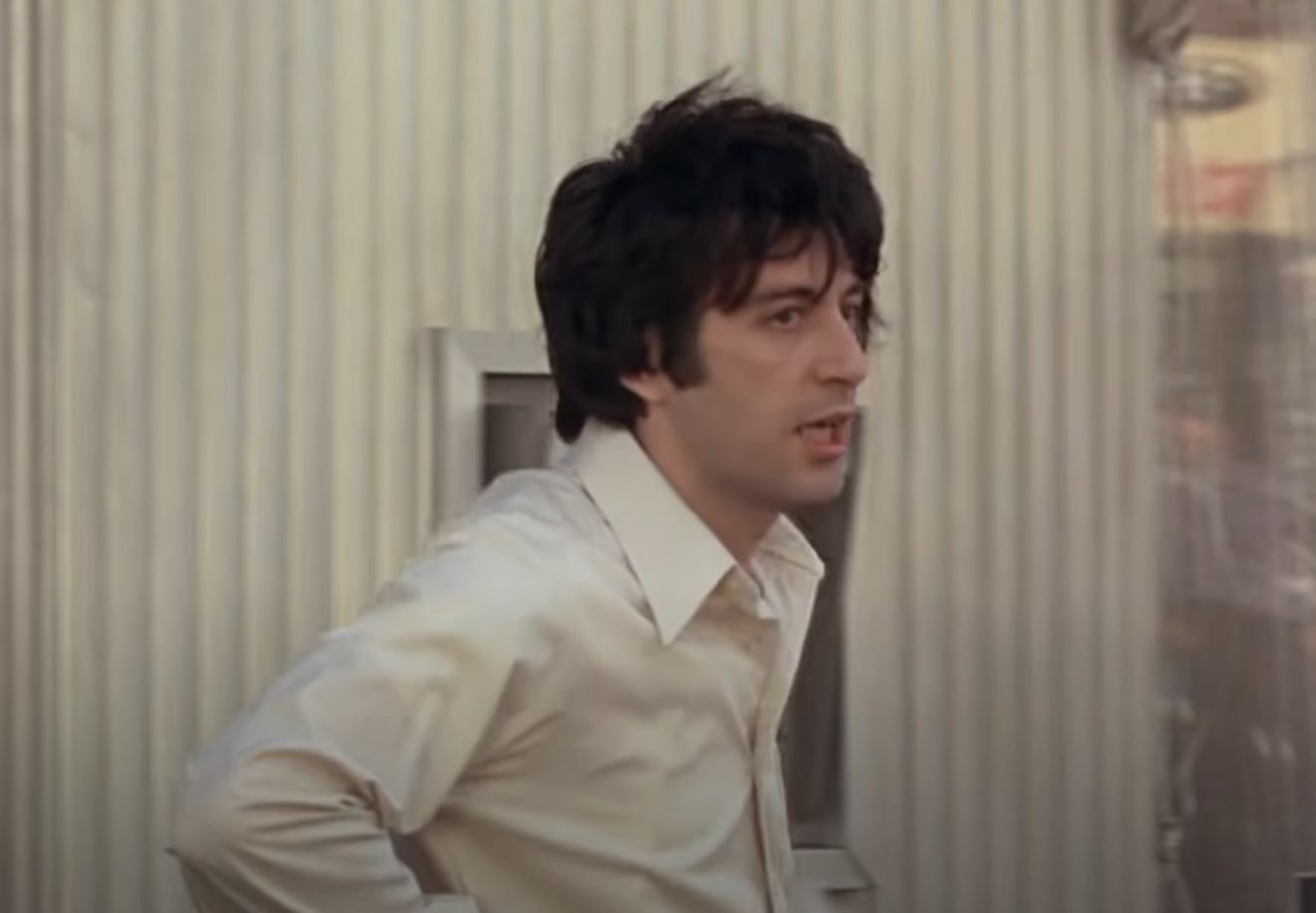 Screenshot of Al Pacino from - Dog Day Afternoon (1975)