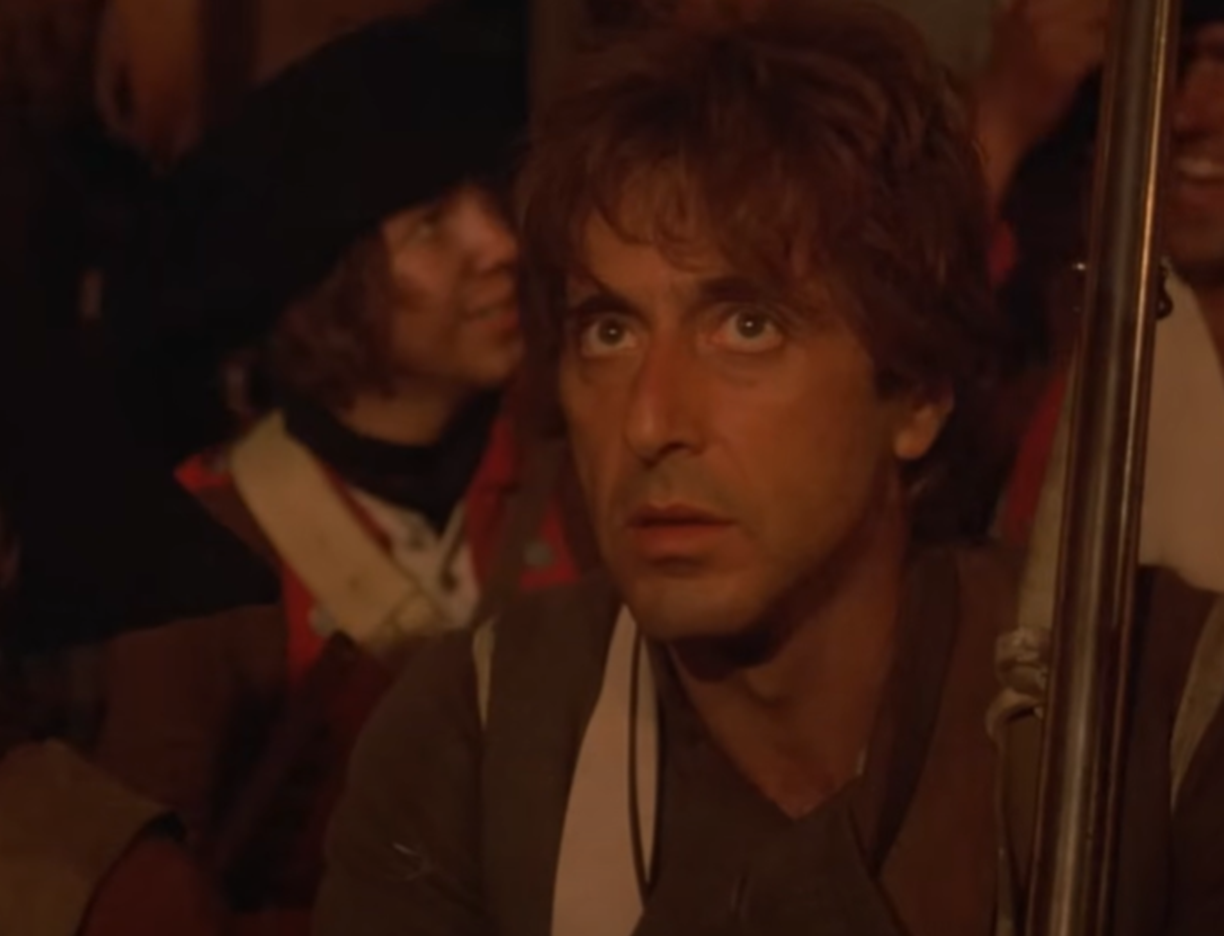 Screenshot of Al Pacino from - Revolution (1985)