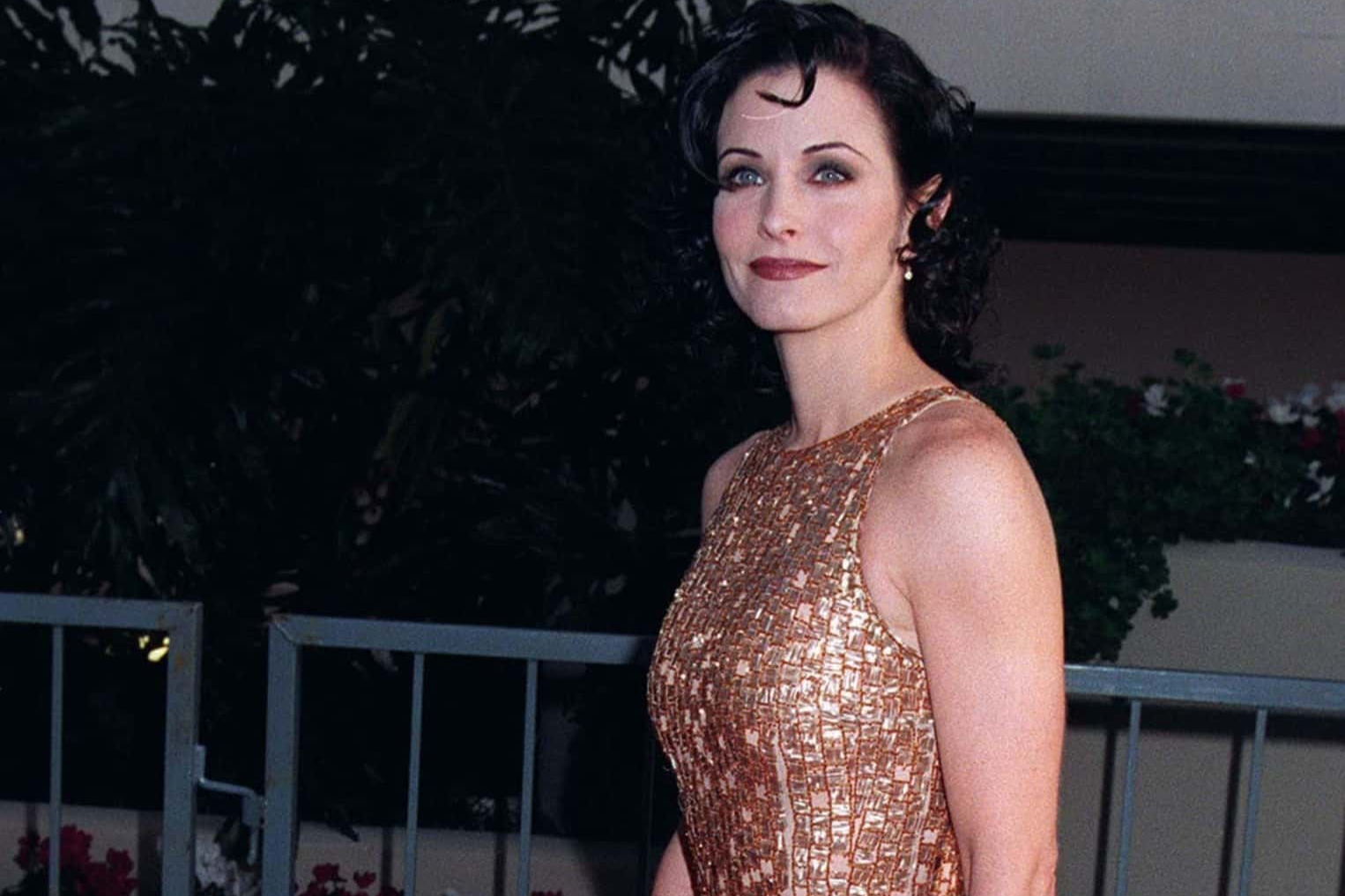 Actress COURTENEY COX at the Golden Globe Awards