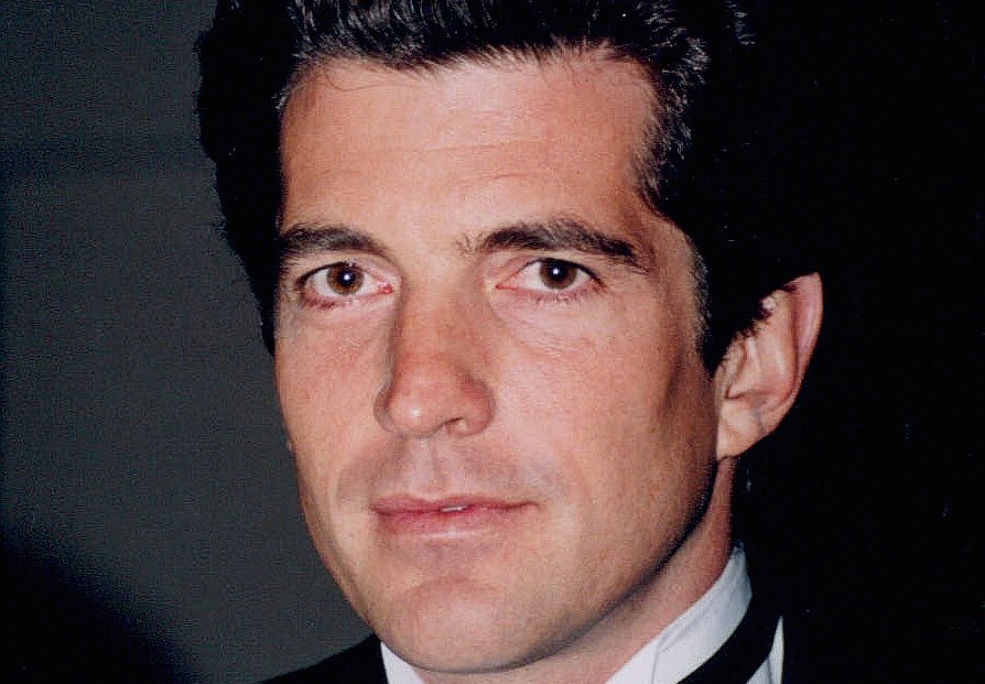 John Kennedy Jr wearing a suit
