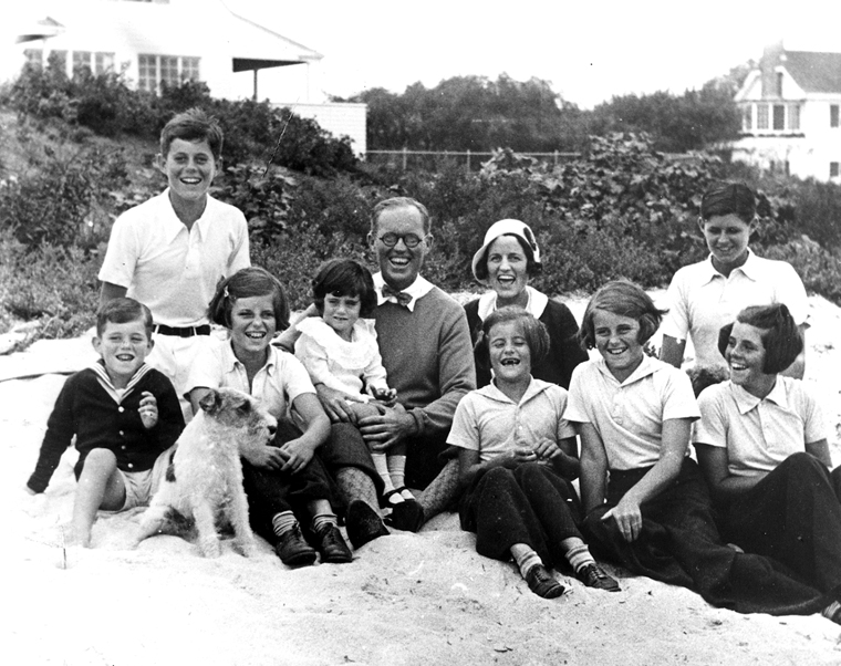 The Kennedy family at their home in Hyannis Port, Massachusetts, 1931