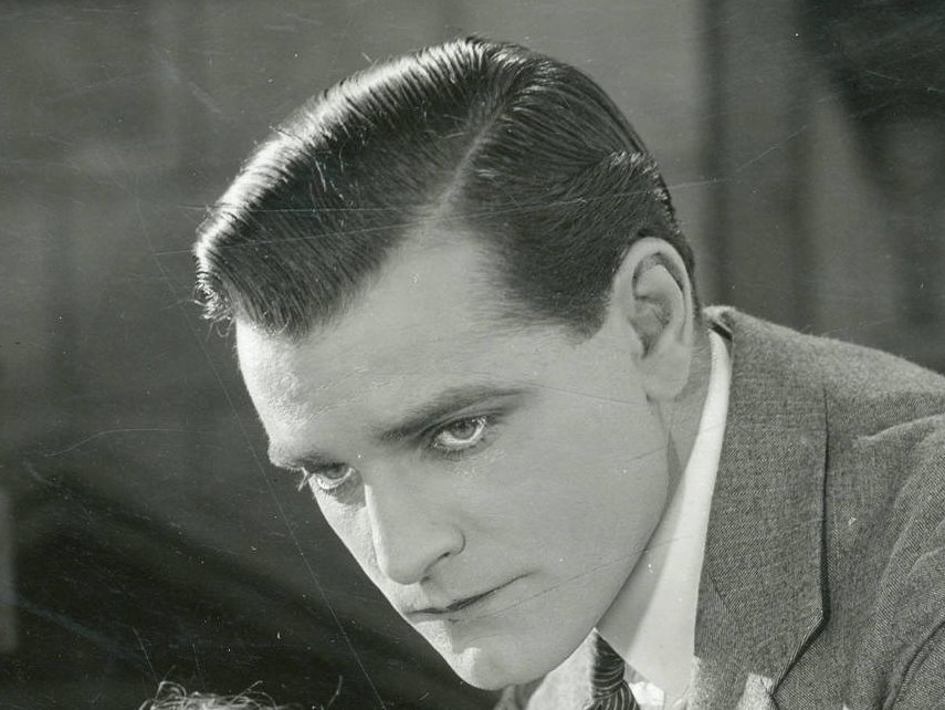 Grayscale Portrait Photo of  American film actor Wilfred Lytell