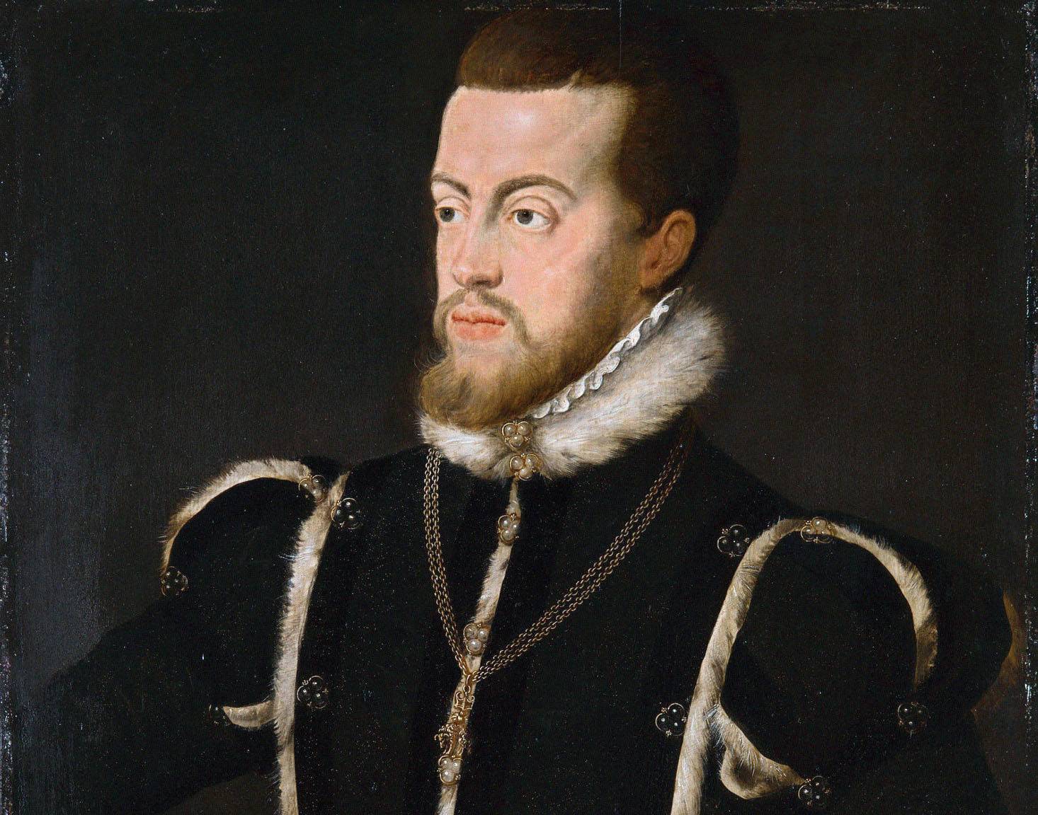 Philip II of Spain in black