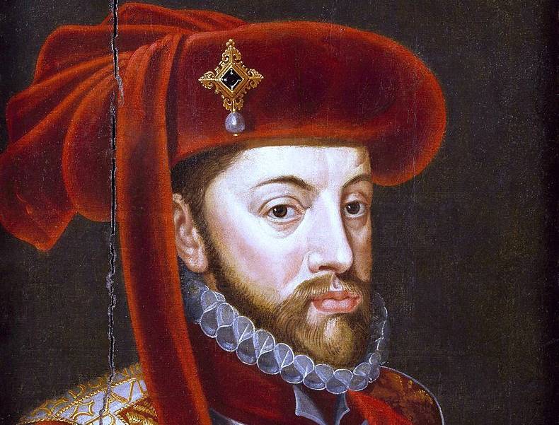 Philip II, King of Spain in red, portrait
