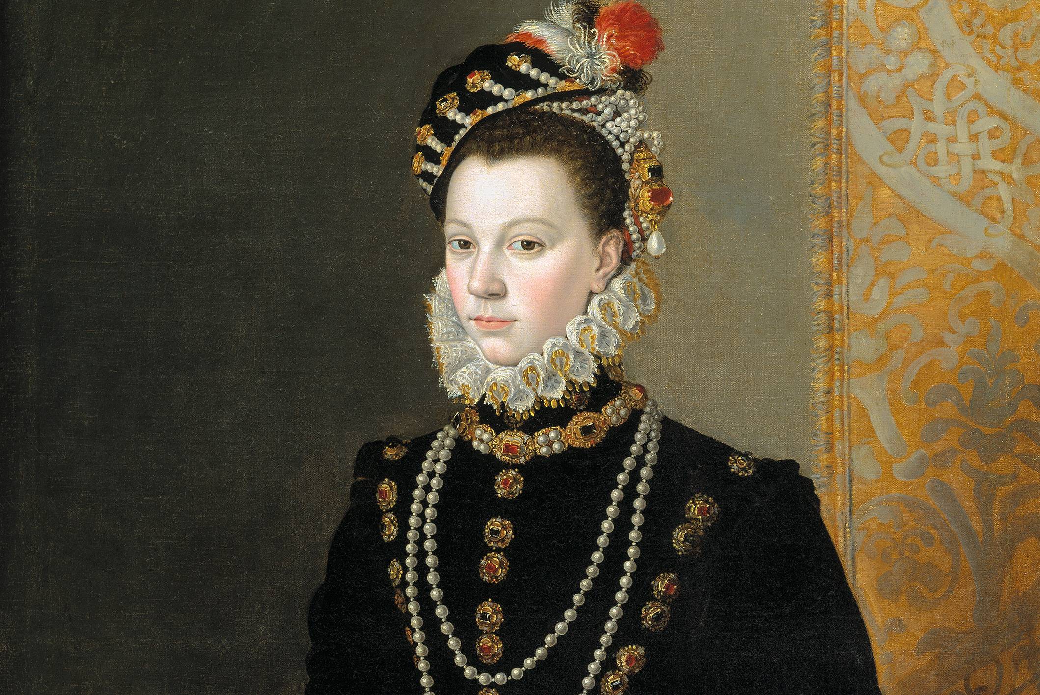 Isabel de Valois in black