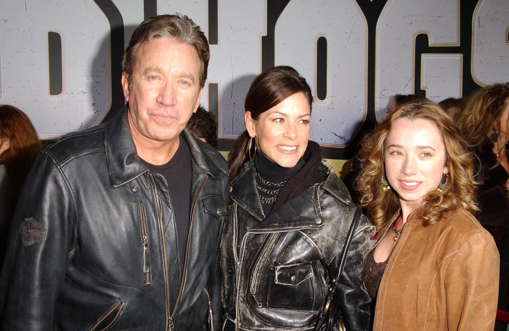 Tim Allen with Jane Hajduk and daughter Kady at the world premiere of