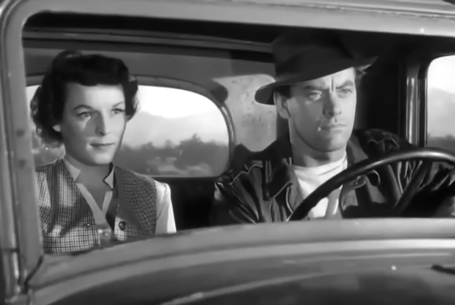 Screenshot from the movie The Scarf (1951)
