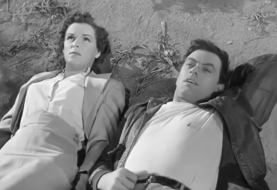 Screenshot from the movie The Scarf (1951)