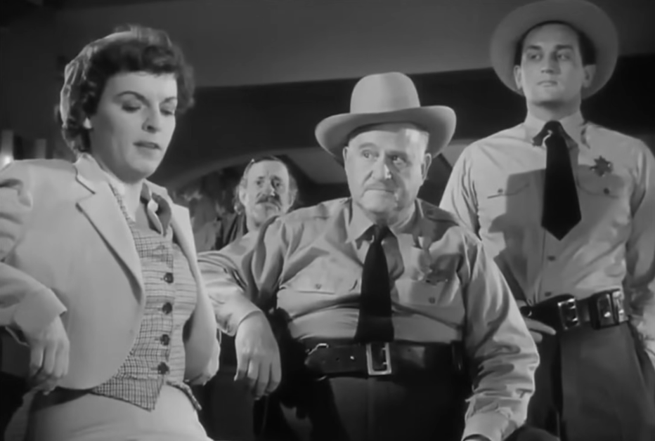 Screenshot from the movie The Scarf (1951)