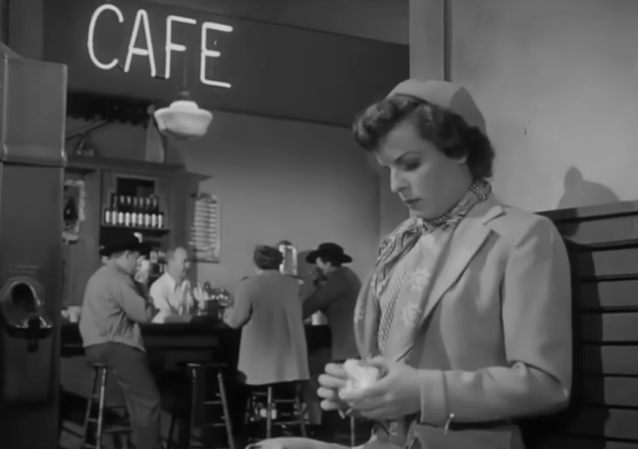 Screenshot from the movie The Scarf (1951)
