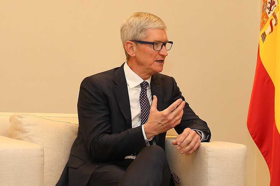 Executive director of Apple, Tim Cook in Spain