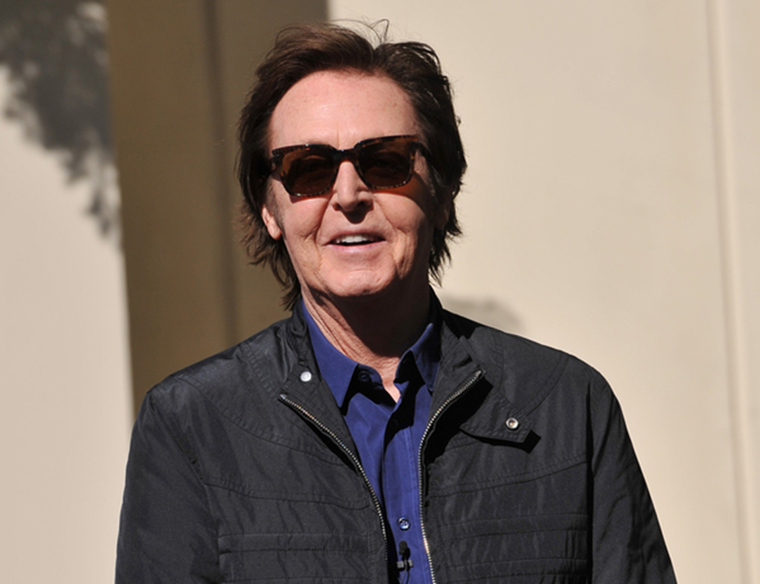 Sir Paul McCartney on Vine Street, outside Capitol Records - 2012