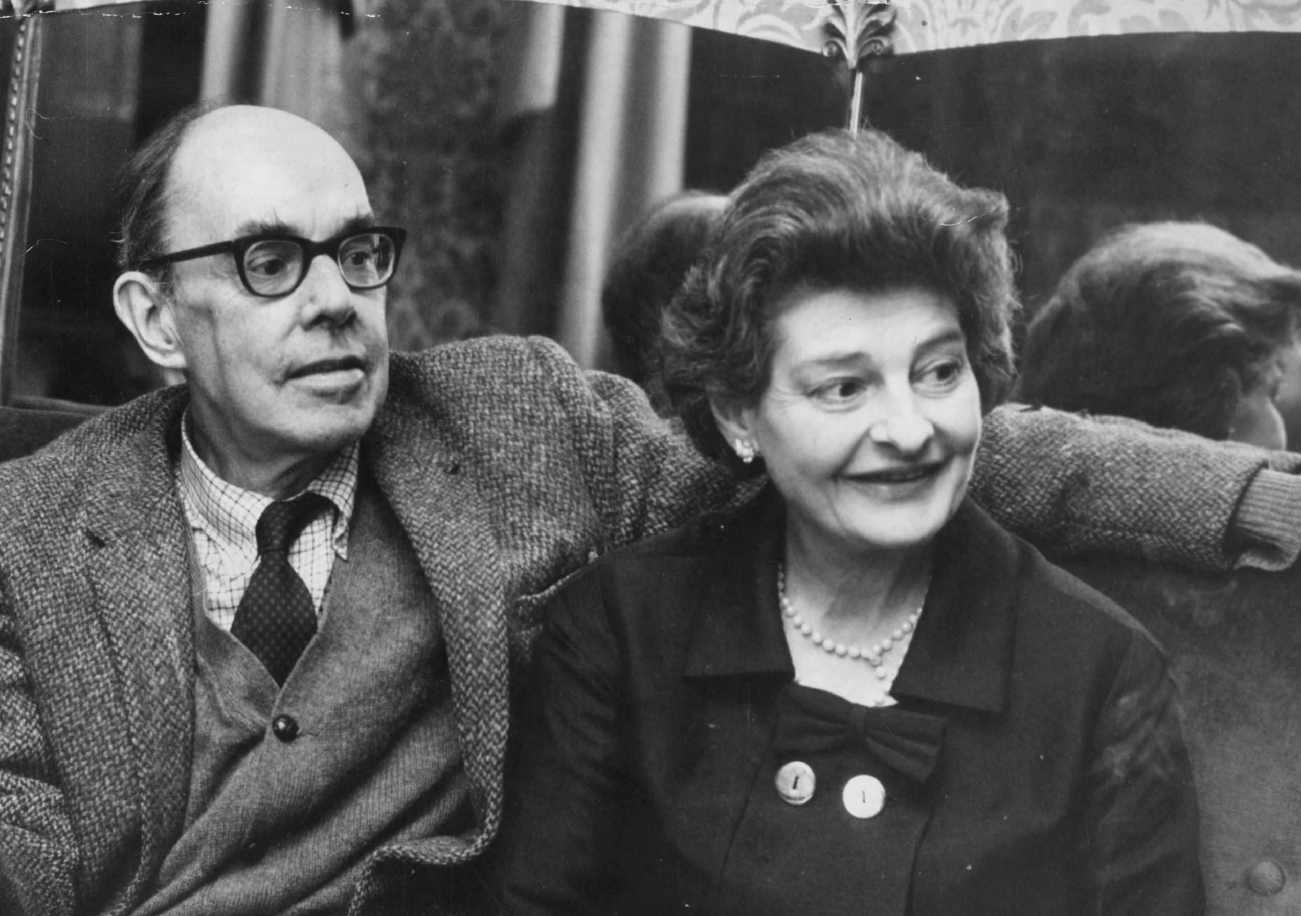 Journalist and broadcaster Claud Cockburn with his wife