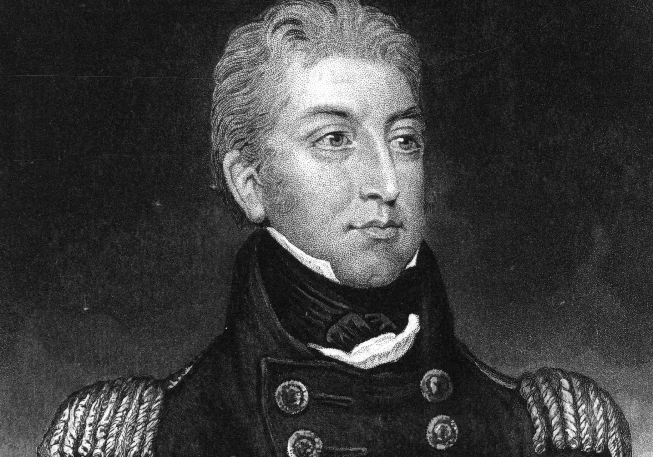 English admiral Sir George Cockburn