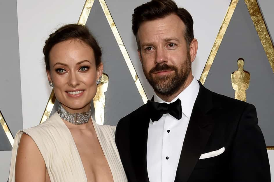 Actress Olivia Wilde and actor Jason Sudeikis at the Oscars