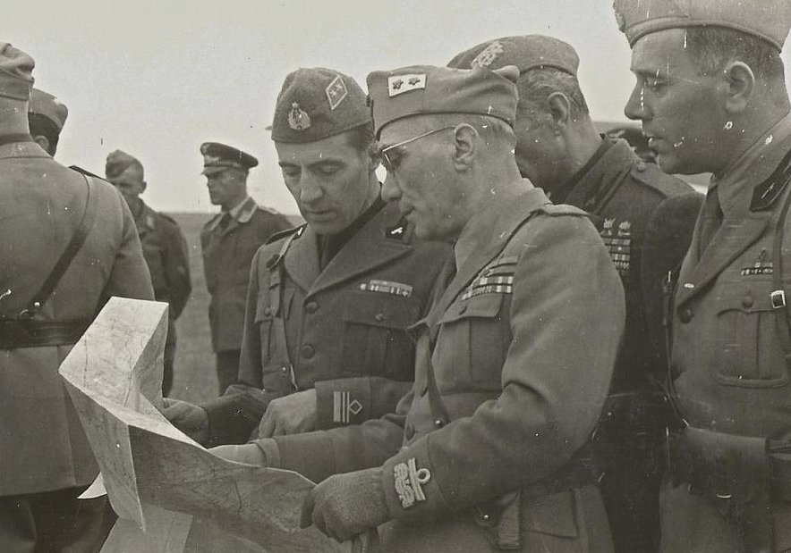 General Bruno Malaguti during the invasion of Russia