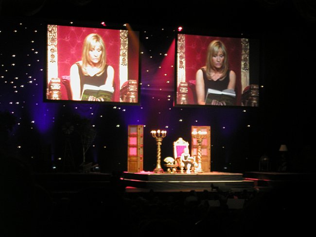 J. K. Rowling Reading a book
