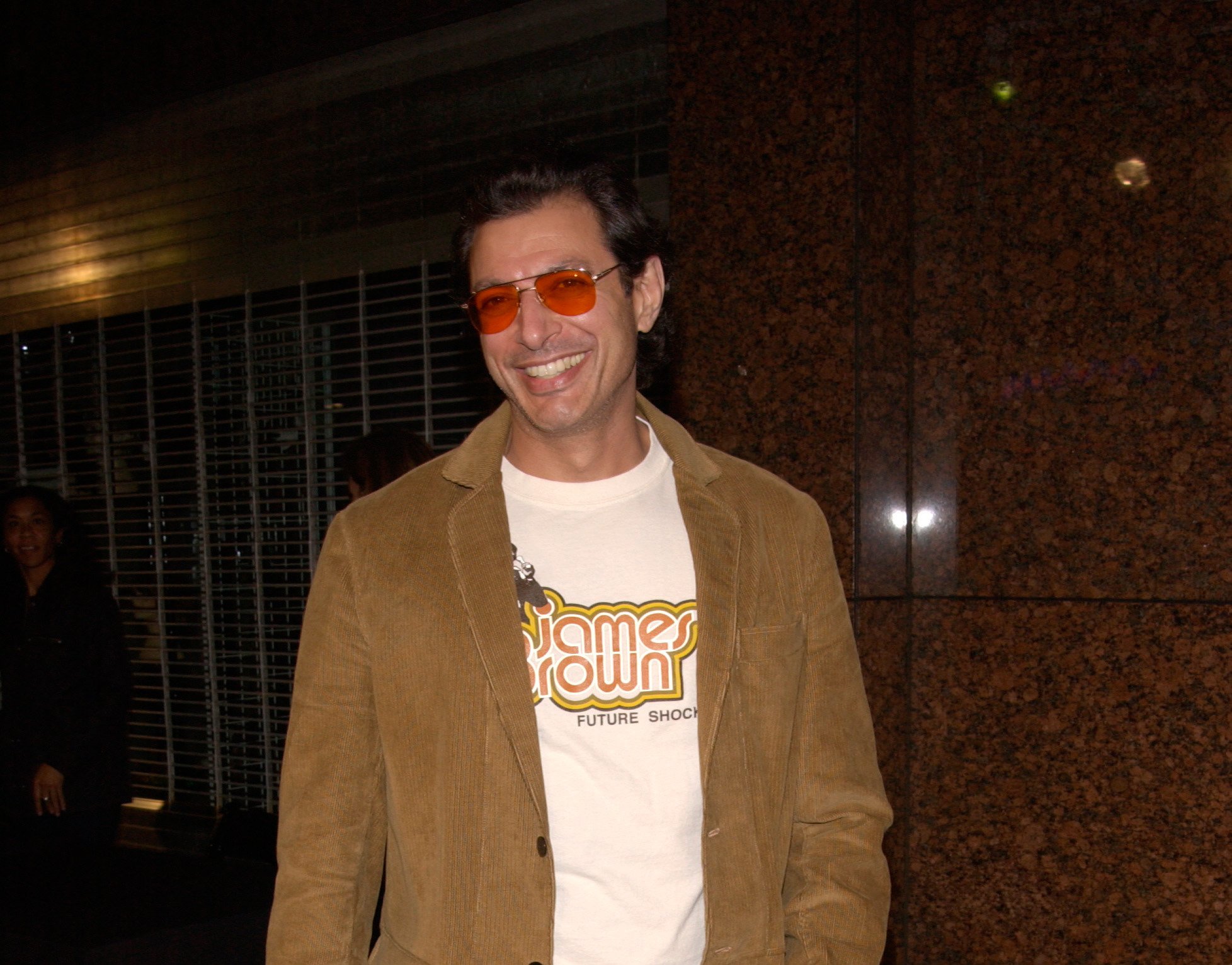 Actor Jeff Goldblum arriving at the El Rey Theatre in Los Angeles