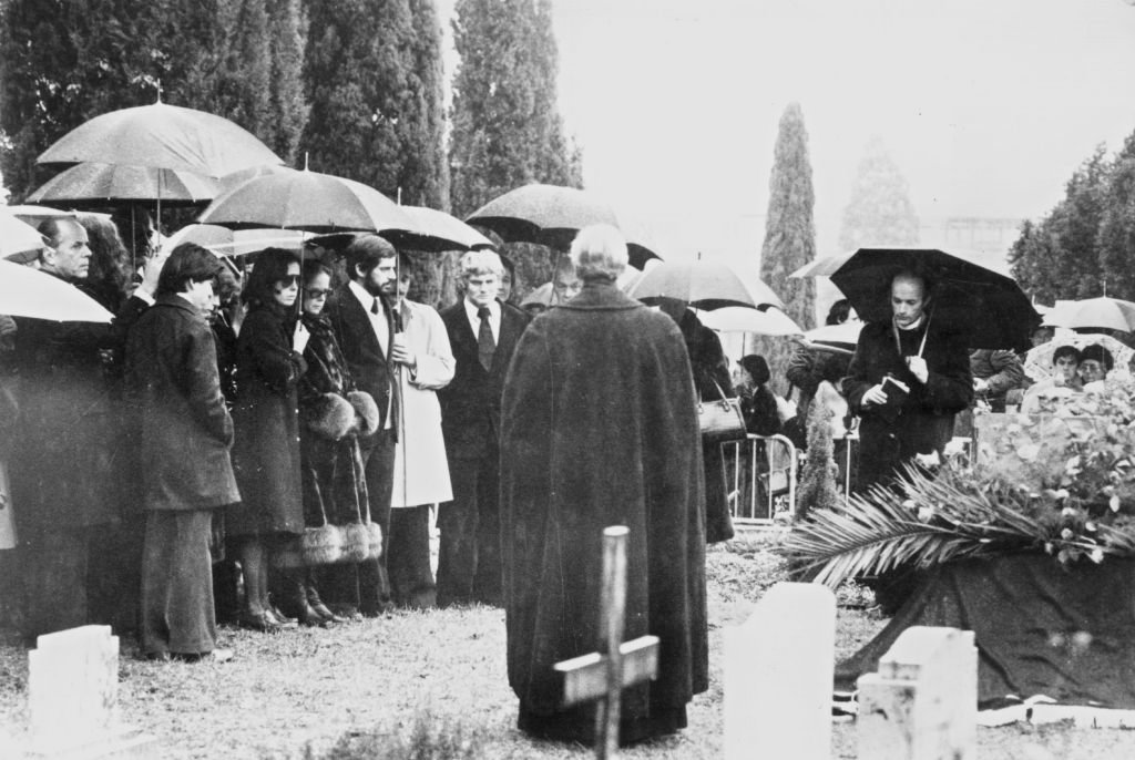 Charlie Chaplin's family attend a quiet private funeral