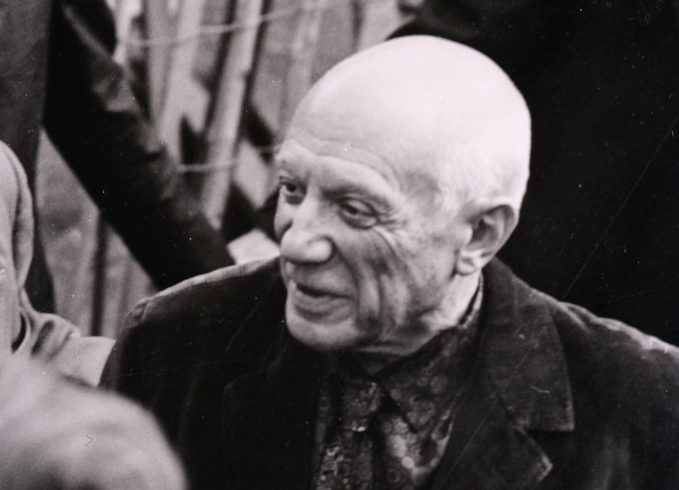 Pablo Picasso photographed in 1953