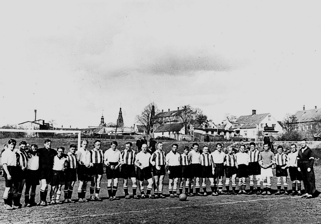 World War II Nazi Germany's occupation of Denmark Football match in Hilleroed
