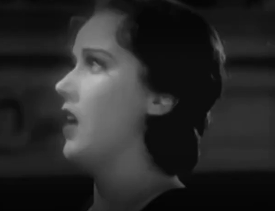 A visually captivating still taken from a pivotal moment in the film Behind the Make-Up (1930)