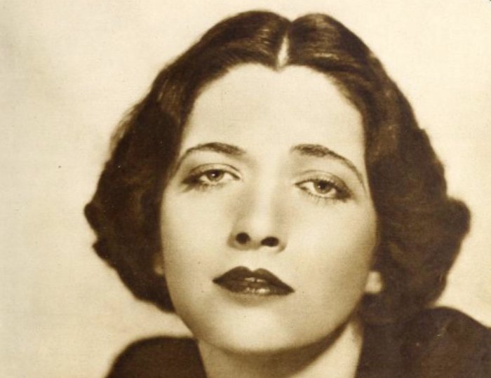 Grayscale Portrait Photo of American stage and film actress Kay Francis