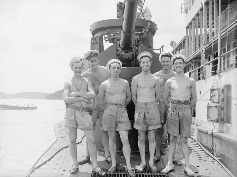 Officers And Men Of Hms-M Trident. 27 July 1945