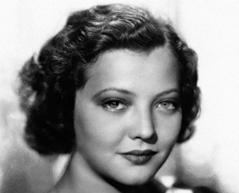 Grayscale Portrait Photo of American stage and film actress Sylvia Sidney