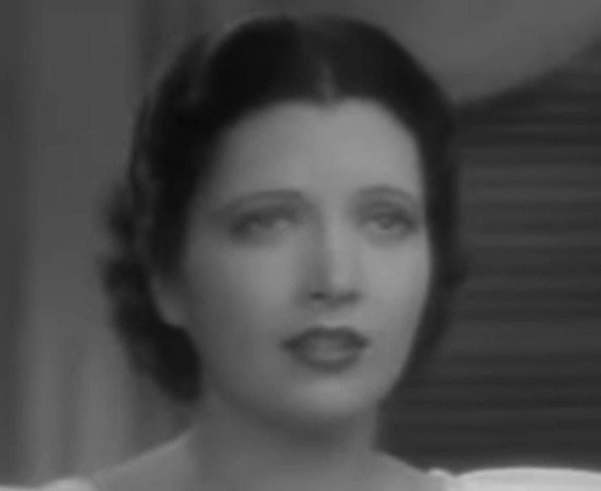 A visually captivating still taken from a pivotal moment in the film Living on Velvet (1935)