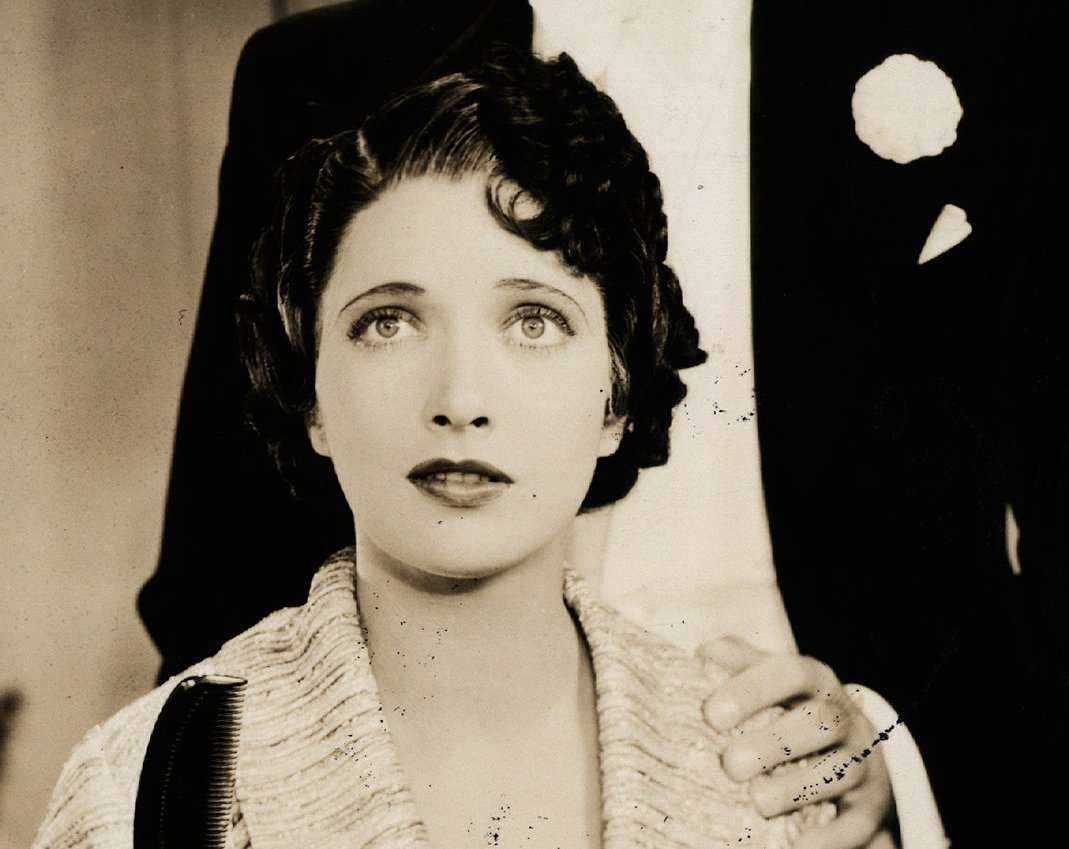 Grayscale Portrait Photo of American stage and film actress Kay Francis