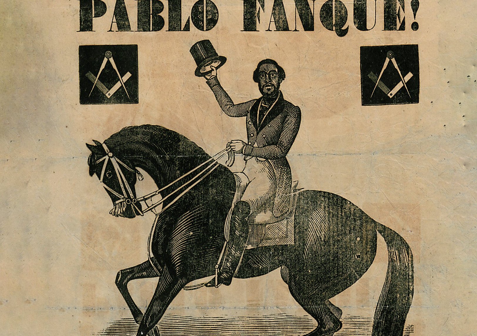 Poster for a performance by Pablo Fanque’s Circus Royal at Sheffield