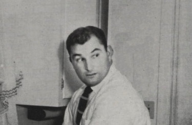Photograph of Hank Stram in a white shirt
