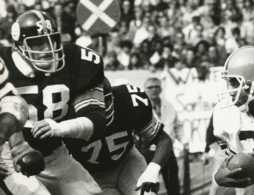 Pittsburgh Steelers linebacker Jack Lambert during a game