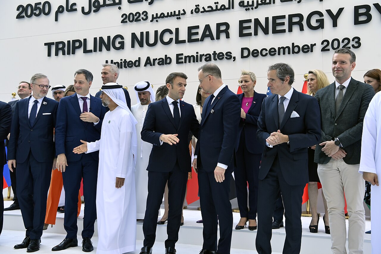 French President Emmanuel Macron at COP28 in Dubai