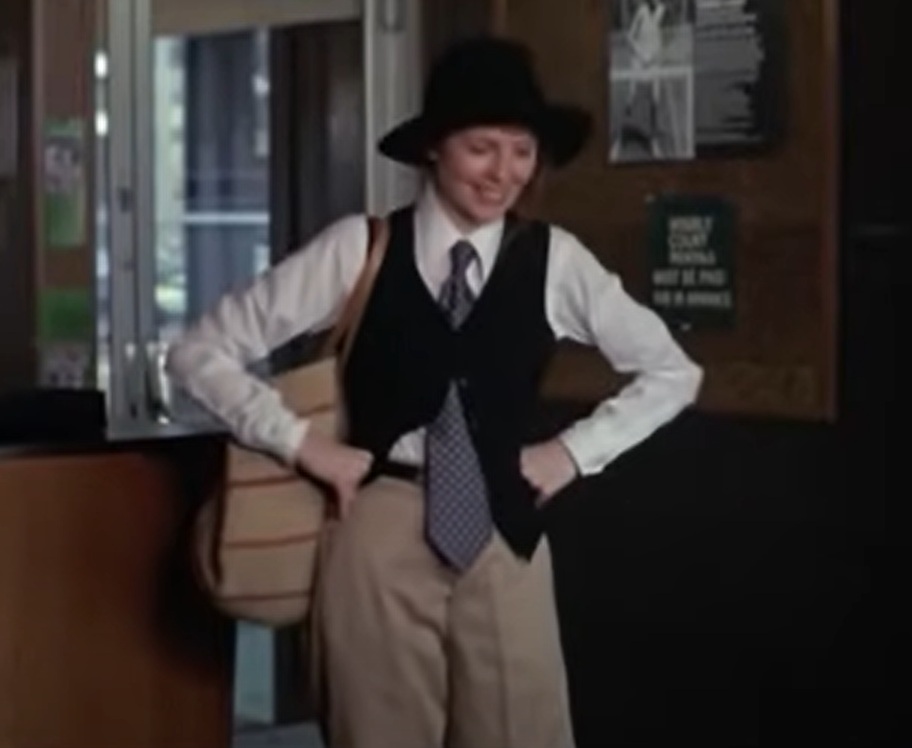 A visually captivating still taken from a pivotal moment in the film Annie Hall (1977)