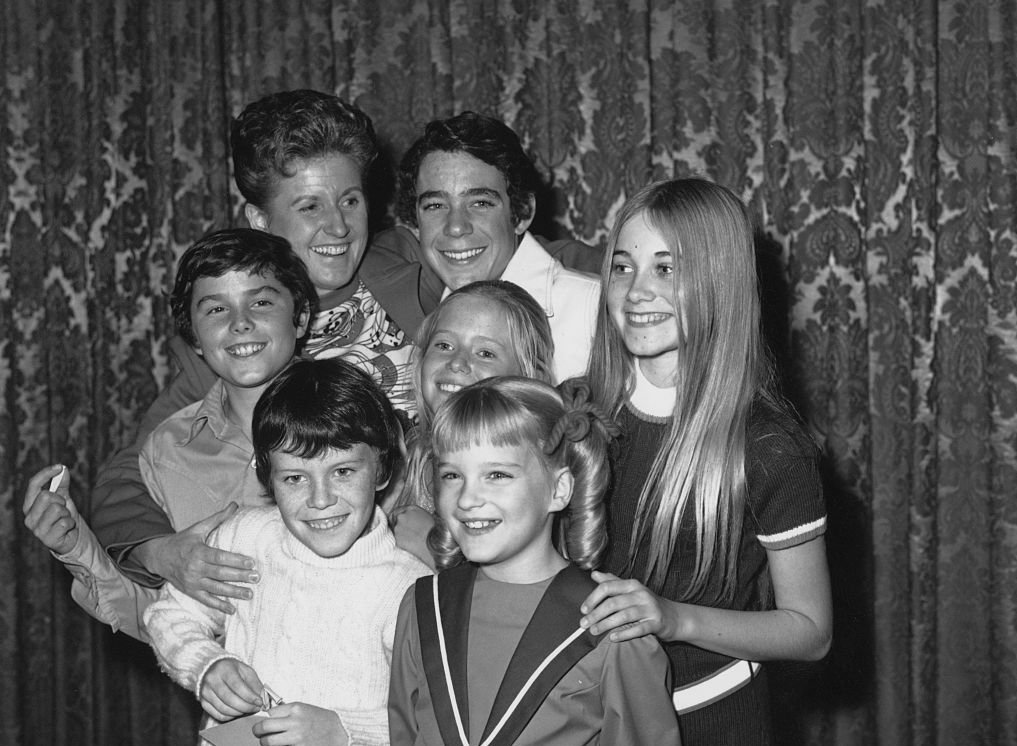 American actress Ann B. Davis (1926 - 2014, top left) with the child members