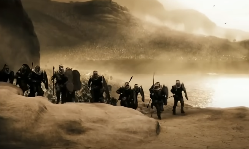 Screenshot from the movie 300 (2006)