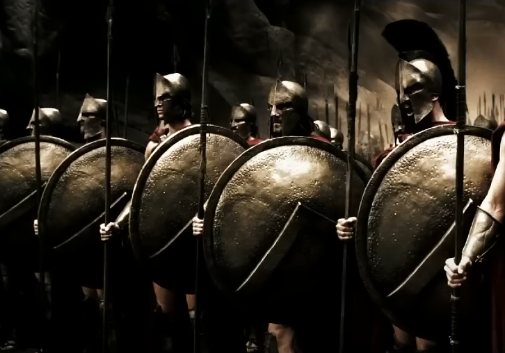 Screenshot from the movie 300 (2006)