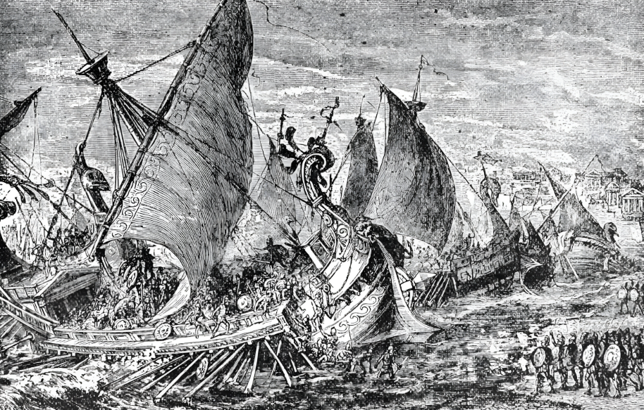 Persian fleet illustration