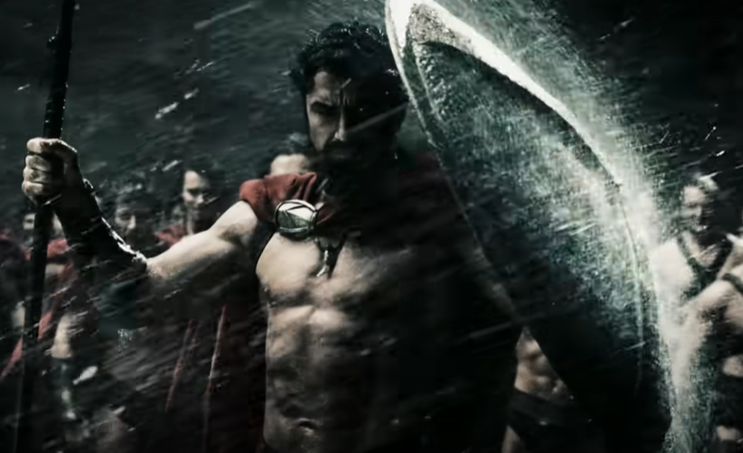 Screenshot from the movie 300 (2006)