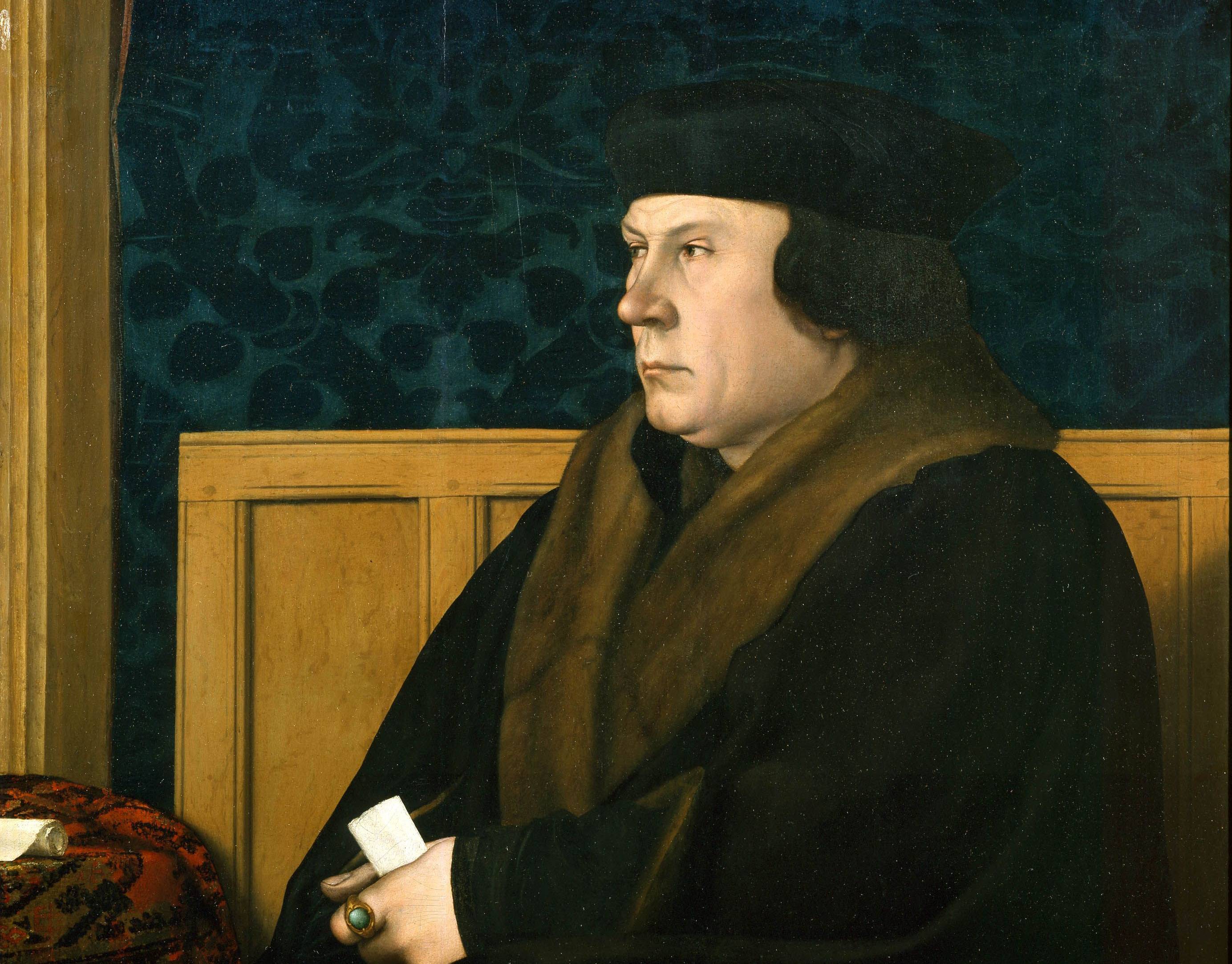 Thomas Cromwell portrait in black