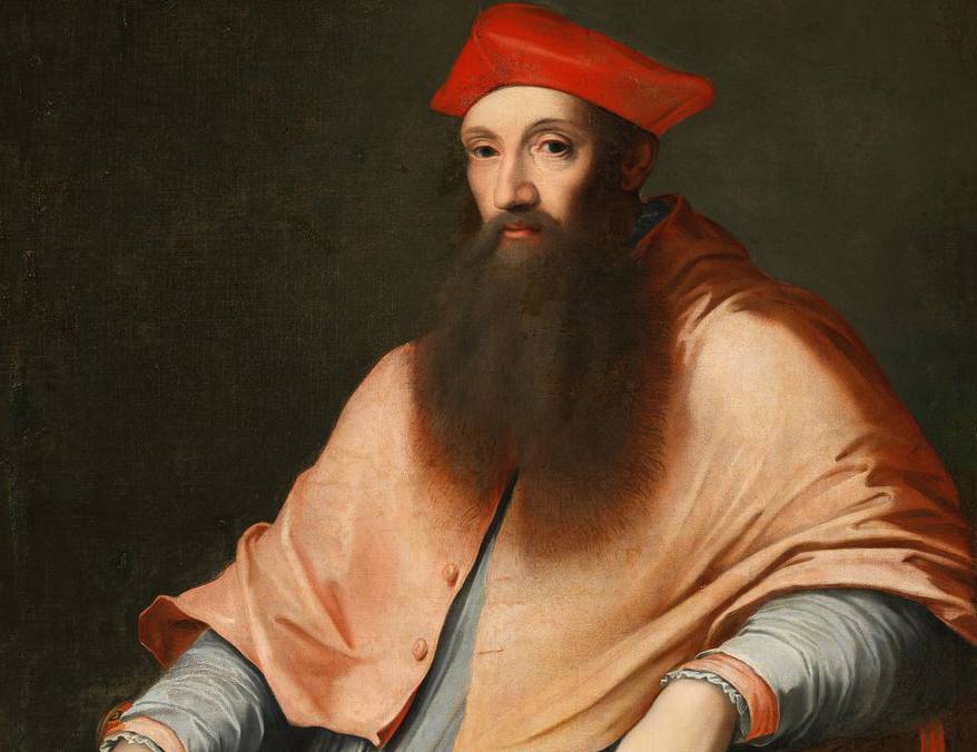 Cardinal Reginald Pole seated portrait