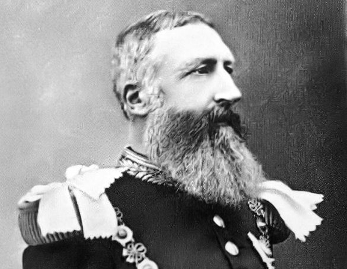 Photograph of King Leopold II of Belgium as Garter Knight