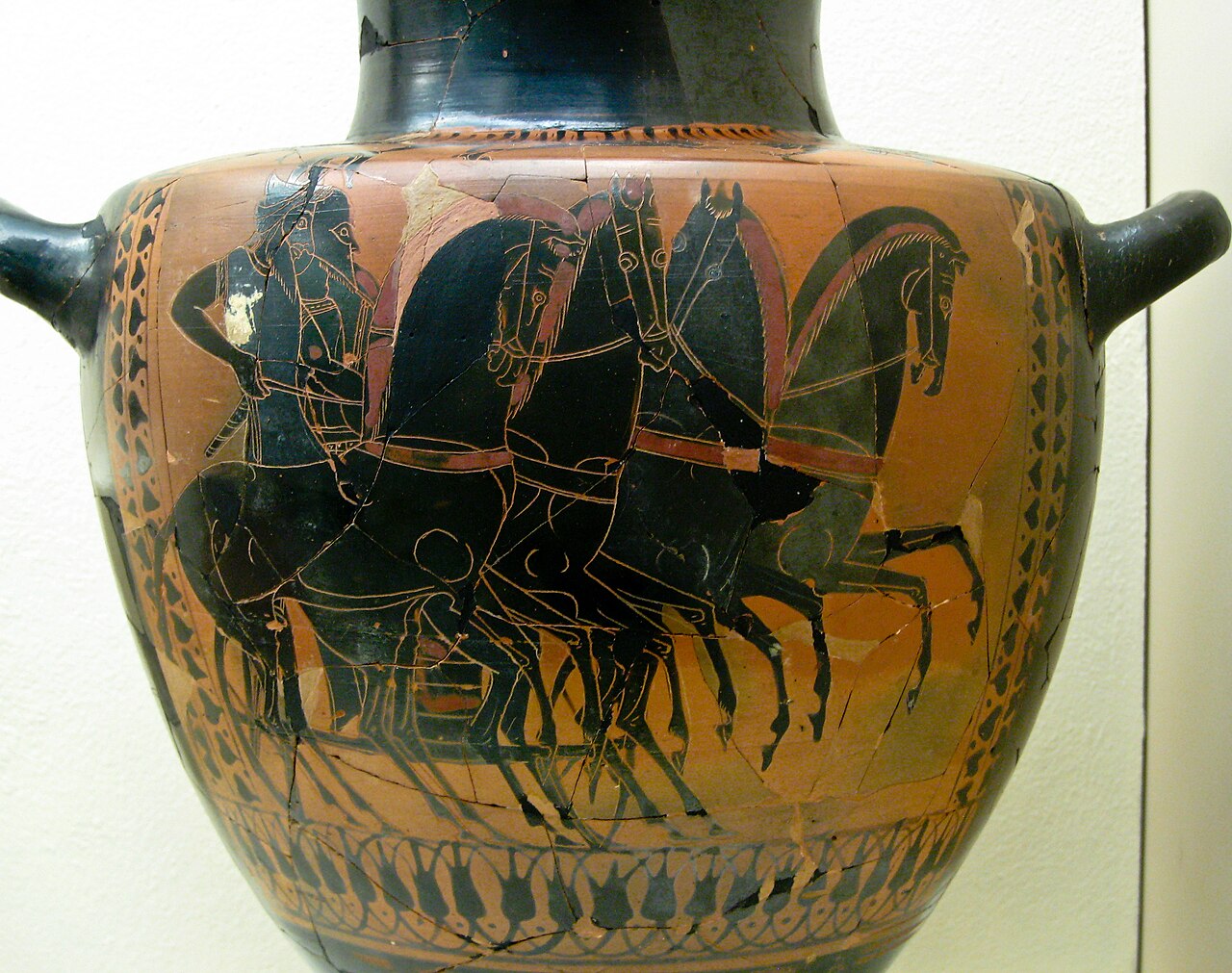 Quadriga, Charioteer And Hoplite