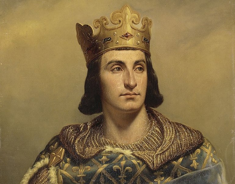 Portrait Painting of Philip II of France also known as Philip Augustus
