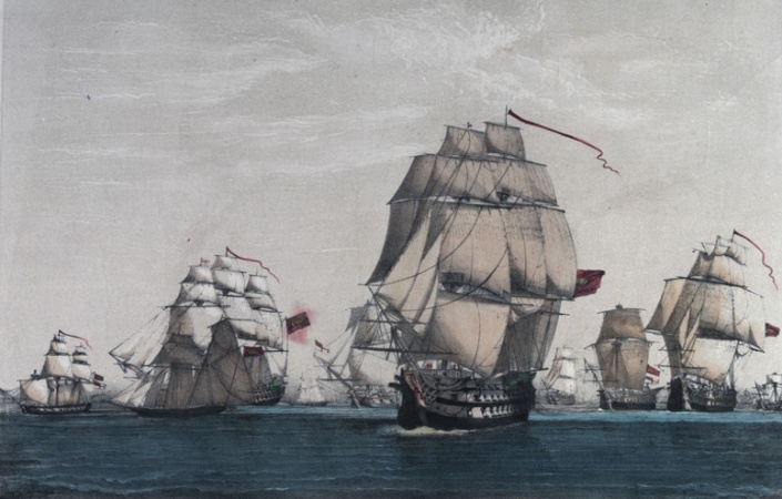 Robert Linzee and Horatio Nelson ship