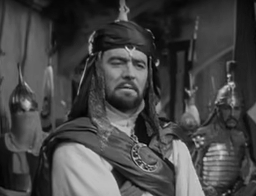 A visually captivating still taken from a pivotal moment in the film The Crusades (1935)