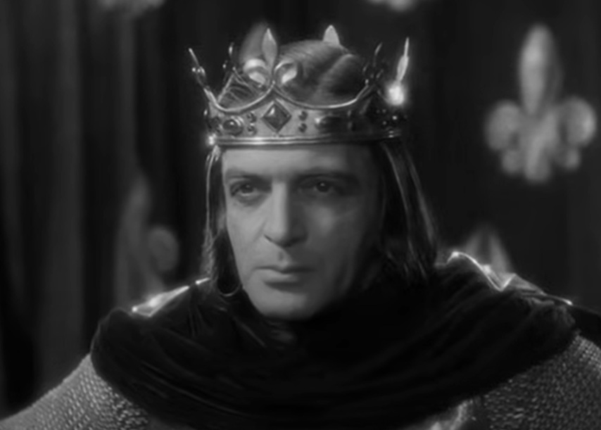 A visually captivating still taken from a pivotal moment in the film The Crusades (1935)