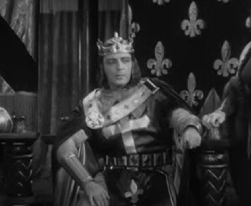 A visually captivating still taken from a pivotal moment in the film The Crusades (1935),